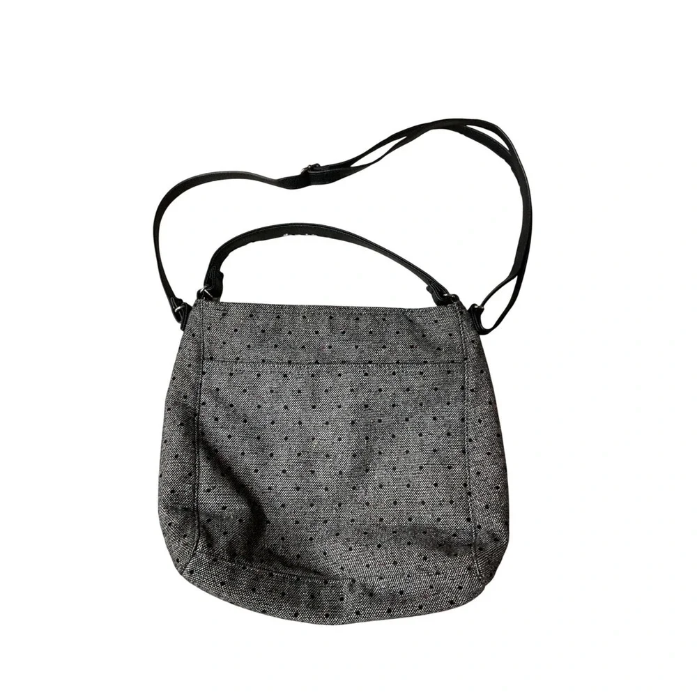 thirty-one‎ Women's Black Tweed Dot Casual Top Handle Crossbody Bag One Size